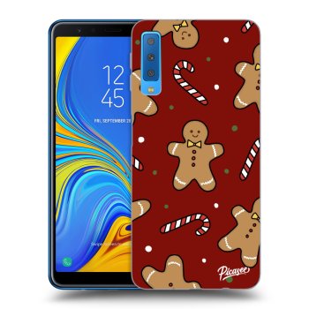 Picasee silikonski črni ovitek za Samsung Galaxy A7 2018 A750F - Gingerbread 2