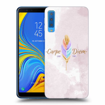 Picasee silikonski prozorni ovitek za Samsung Galaxy A7 2018 A750F - Carpe Diem