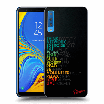 Picasee silikonski prozorni ovitek za Samsung Galaxy A7 2018 A750F - Motto life