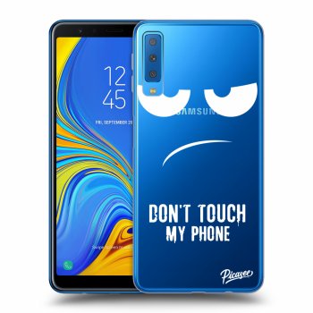 Picasee silikonski prozorni ovitek za Samsung Galaxy A7 2018 A750F - Don't Touch My Phone
