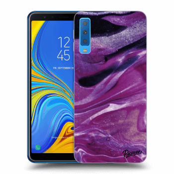 Ovitek za Samsung Galaxy A7 2018 A750F - Purple glitter