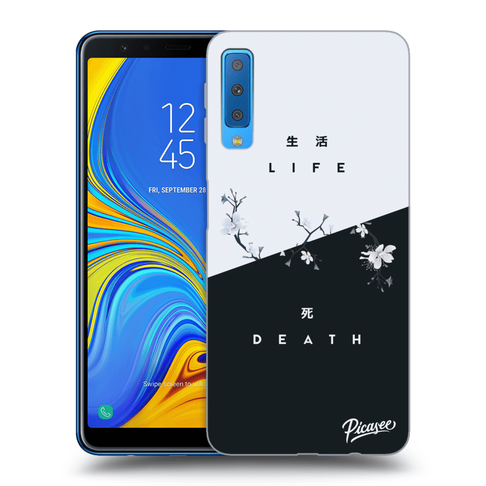 Picasee silikonski črni ovitek za Samsung Galaxy A7 2018 A750F - Life - Death