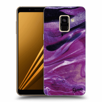 Ovitek za Samsung Galaxy A8 2018 A530F - Purple glitter