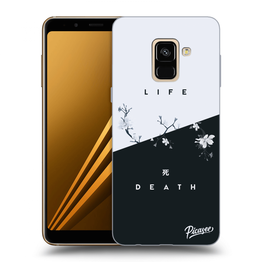 Picasee silikonski črni ovitek za Samsung Galaxy A8 2018 A530F - Life - Death