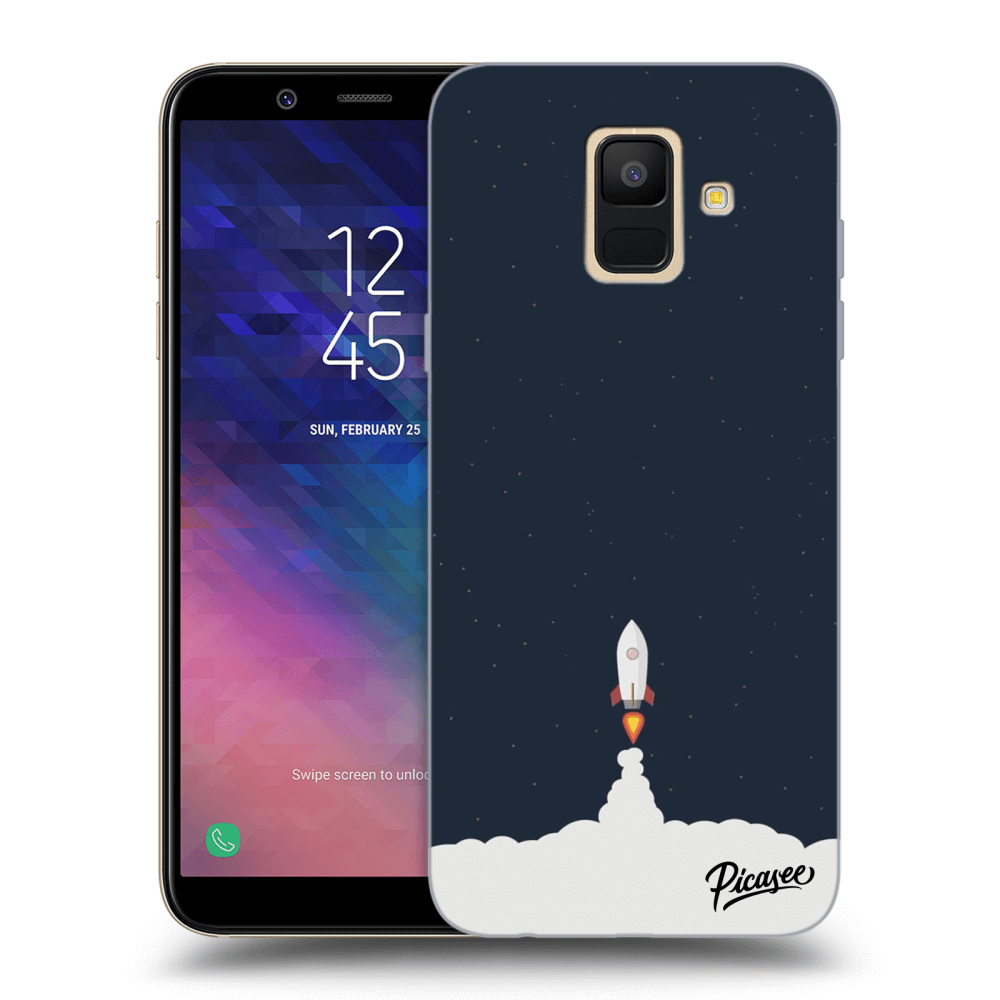 Picasee silikonski prozorni ovitek za Samsung Galaxy A6 A600F - Astronaut 2