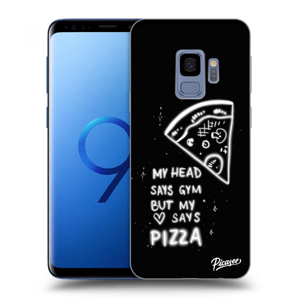 Picasee silikonski črni ovitek za Samsung Galaxy S9 G960F - Pizza