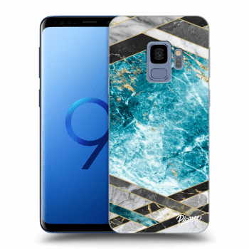 Ovitek za Samsung Galaxy S9 G960F - Blue geometry
