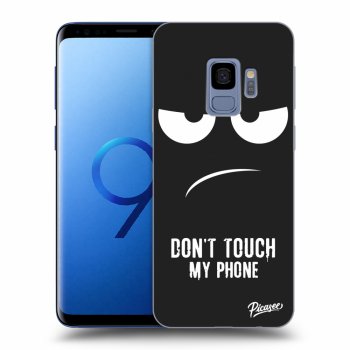 Picasee silikonski črni ovitek za Samsung Galaxy S9 G960F - Don't Touch My Phone