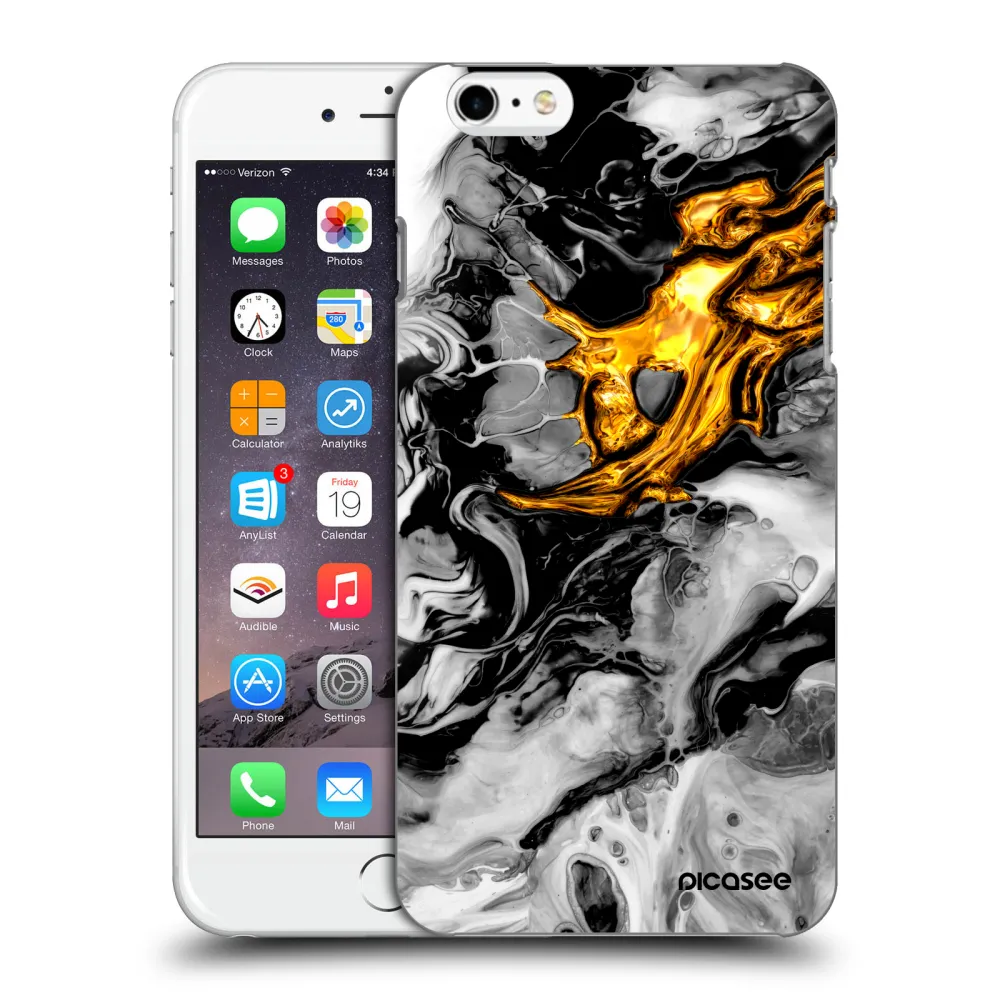 Picasee ULTIMATE CASE za Apple iPhone 6 Plus/6S Plus - Black Gold 2