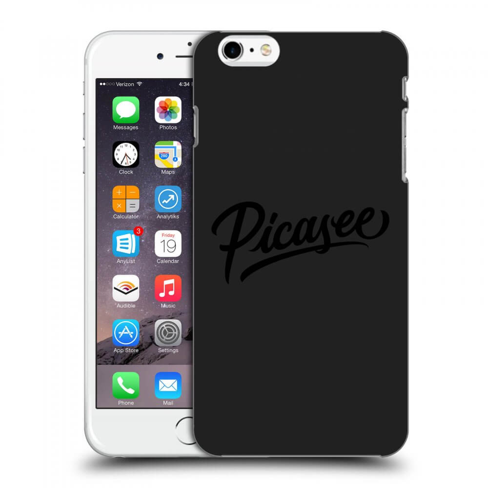 Picasee silikonski črni ovitek za Apple iPhone 6 Plus/6S Plus - Picasee - old logo - black