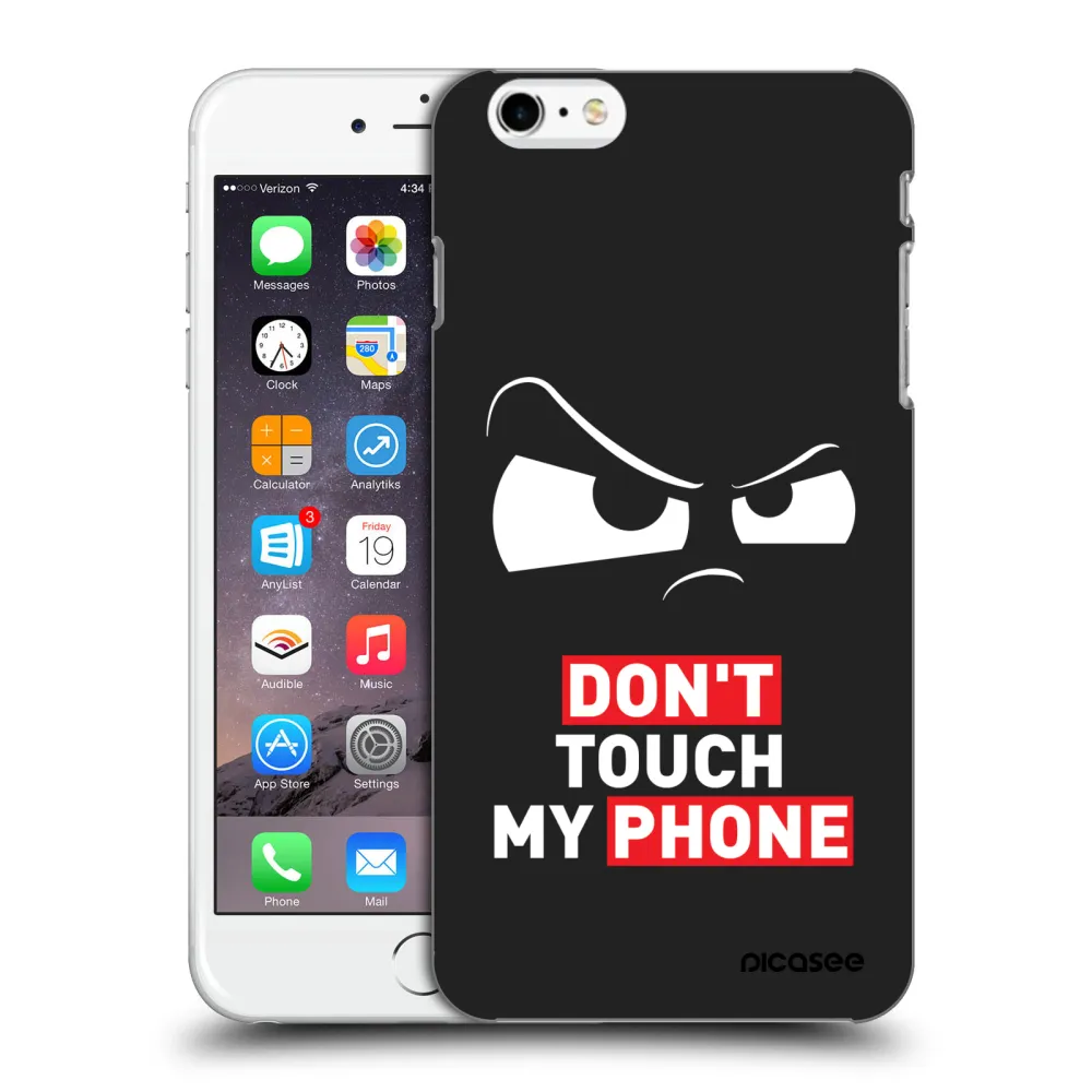 Picasee silikonski črni ovitek za Apple iPhone 6 Plus/6S Plus - Cloudy Eye - Transparent