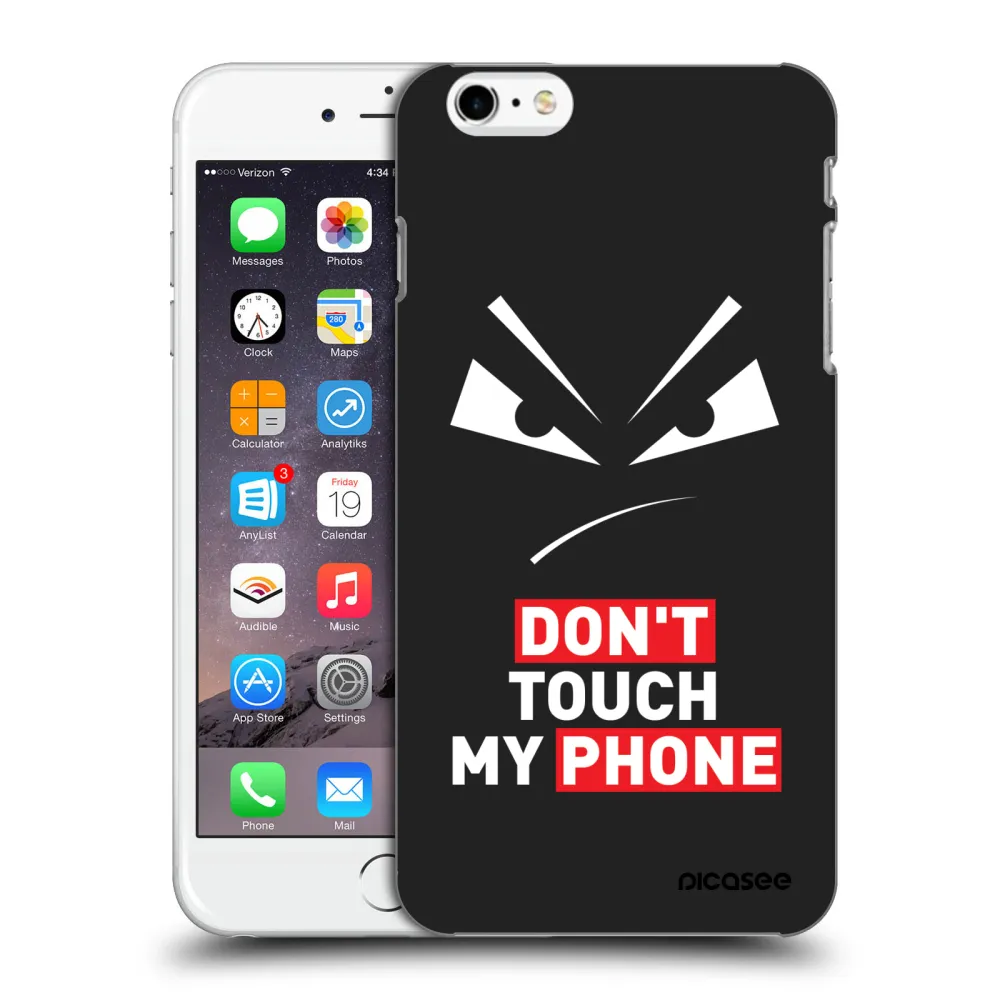 Picasee silikonski črni ovitek za Apple iPhone 6 Plus/6S Plus - Evil Eye - Transparent