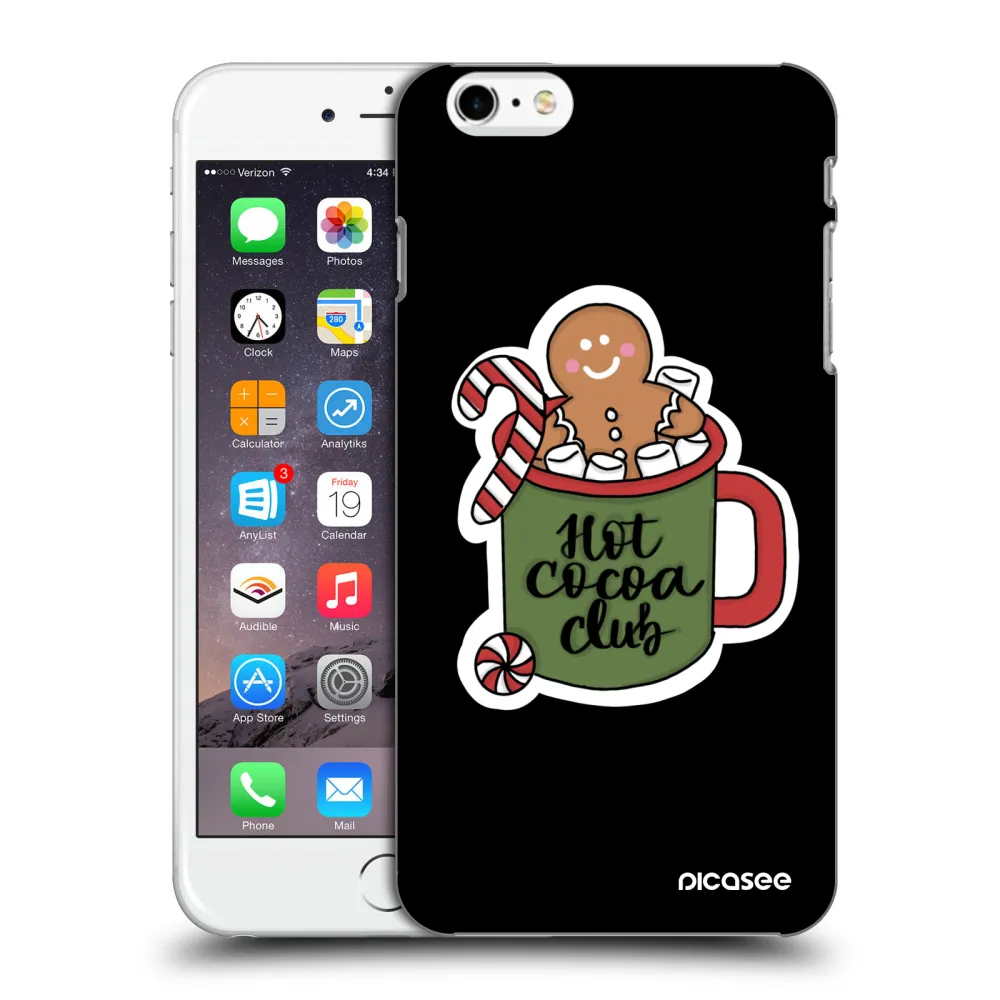 Picasee silikonski črni ovitek za Apple iPhone 6 Plus/6S Plus - Hot Cocoa Club