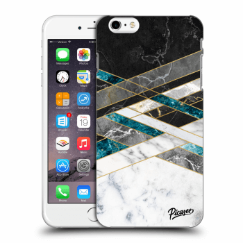 Picasee silikonski prozorni ovitek za Apple iPhone 6 Plus/6S Plus - Black & White geometry