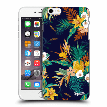 Picasee silikonski črni ovitek za Apple iPhone 6 Plus/6S Plus - Pineapple Color