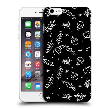 Picasee silikonski črni ovitek za Apple iPhone 6 Plus/6S Plus - Mistletoe