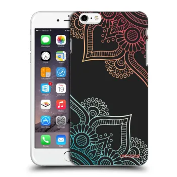 Picasee silikonski črni ovitek za Apple iPhone 6 Plus/6S Plus - Flowers pattern