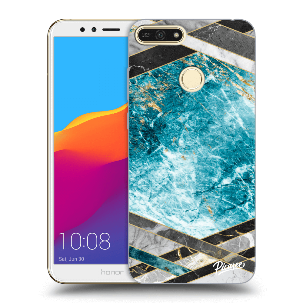 Picasee ULTIMATE CASE za Honor 7A - Blue geometry