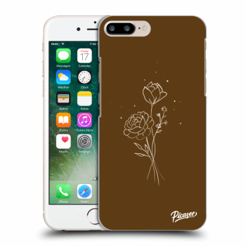 Ovitek za Apple iPhone 7 Plus - Brown flowers