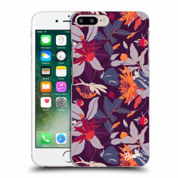 Ovitek za Apple iPhone 7 Plus - Purple Leaf