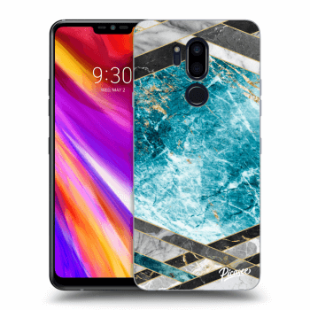 Ovitek za LG G7 ThinQ - Blue geometry