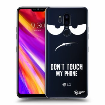 Picasee silikonski prozorni ovitek za LG G7 ThinQ - Don't Touch My Phone