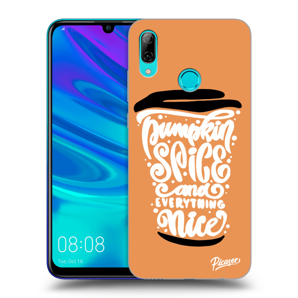 Picasee silikonski črni ovitek za Huawei P Smart 2019 - Pumpkin coffee