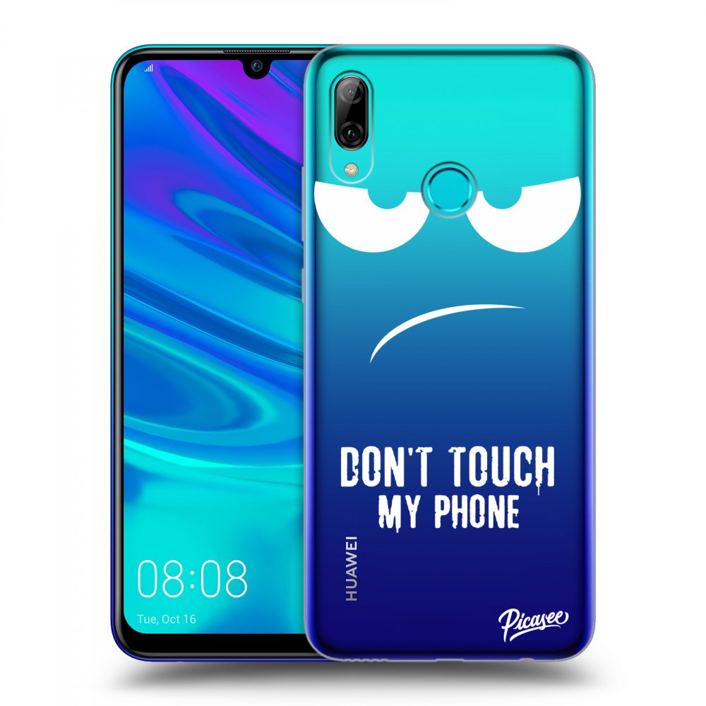 Picasee silikonski prozorni ovitek za Huawei P Smart 2019 - Don't Touch My Phone