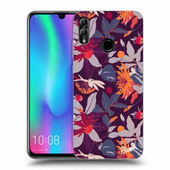 Picasee silikonski prozorni ovitek za Honor 10 Lite - Purple Leaf