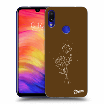 Ovitek za Xiaomi Redmi Note 7 - Brown flowers