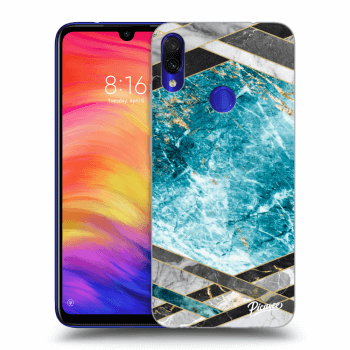 Ovitek za Xiaomi Redmi Note 7 - Blue geometry