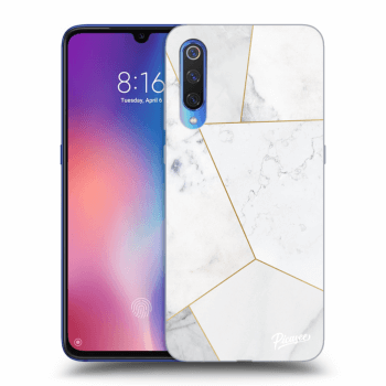 Ovitek za Xiaomi Mi 9 - White tile