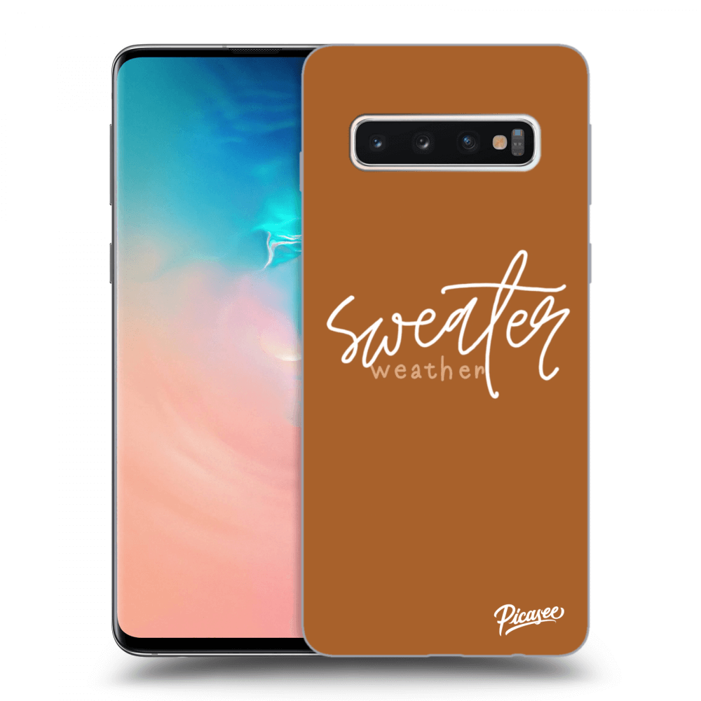 Picasee ULTIMATE CASE za Samsung Galaxy S10 G973 - Sweater weather