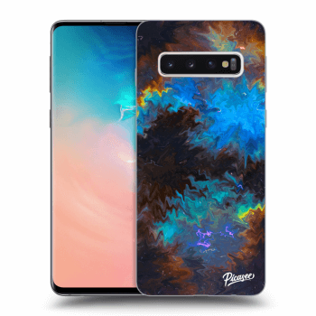 Picasee silikonski črni ovitek za Samsung Galaxy S10 G973 - Space