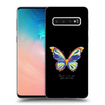 Picasee silikonski črni ovitek za Samsung Galaxy S10 G973 - Diamanty Black