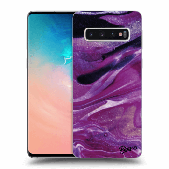 Ovitek za Samsung Galaxy S10 G973 - Purple glitter