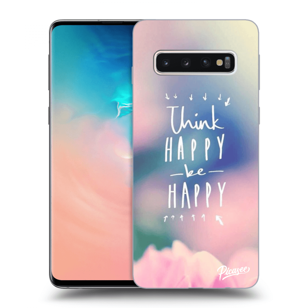 Picasee ULTIMATE CASE za Samsung Galaxy S10 G973 - Think happy be happy