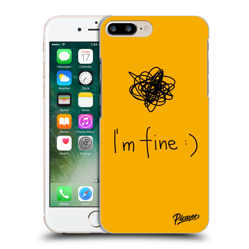 Picasee ULTIMATE CASE za Apple iPhone 8 Plus - I am fine
