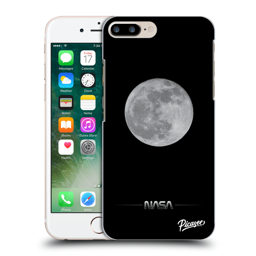 Picasee silikonski prozorni ovitek za Apple iPhone 8 Plus - Moon Minimal