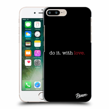 Picasee silikonski črni ovitek za Apple iPhone 8 Plus - Do it. With love.