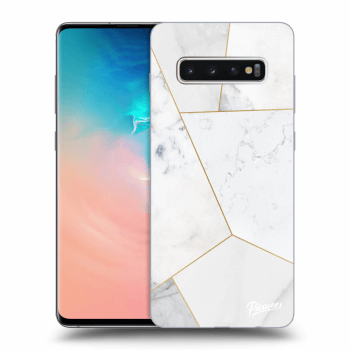 Ovitek za Samsung Galaxy S10 Plus G975 - White tile