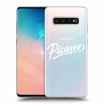 Picasee silikonski prozorni ovitek za Samsung Galaxy S10 Plus G975 - Picasee - White