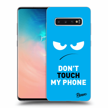 Ovitek za Samsung Galaxy S10 Plus G975 - Angry Eyes - Blue