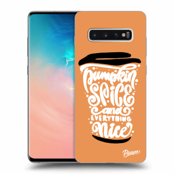 Ovitek za Samsung Galaxy S10 Plus G975 - Pumpkin coffee