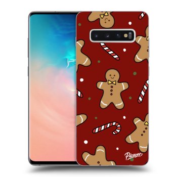 Picasee silikonski prozorni ovitek za Samsung Galaxy S10 Plus G975 - Gingerbread 2