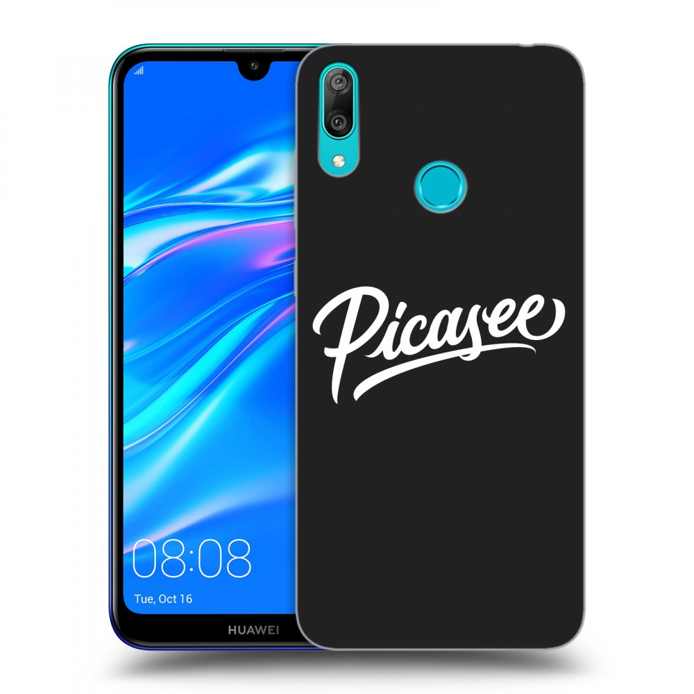 Picasee silikonski črni ovitek za Huawei Y7 2019 - Picasee - White