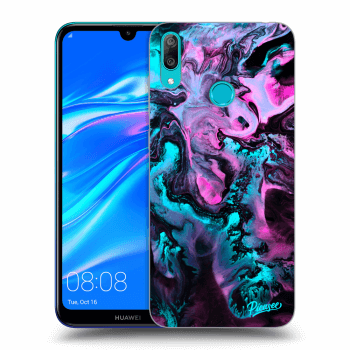 Picasee silikonski črni ovitek za Huawei Y7 2019 - Lean