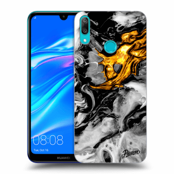 Ovitek za Huawei Y7 2019 - Black Gold 2