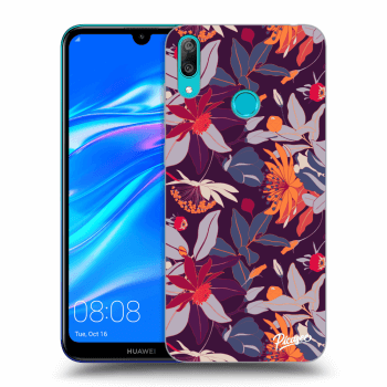 Ovitek za Huawei Y7 2019 - Purple Leaf
