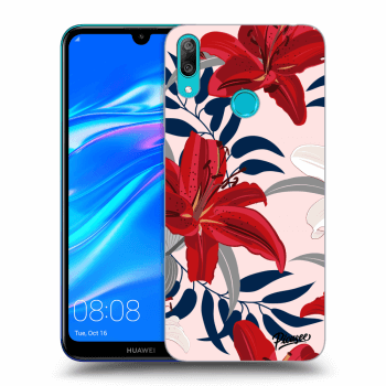 Ovitek za Huawei Y7 2019 - Red Lily